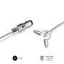 Subblim Cargador de Coche Dual Aluminio 2.4A con Cable 3 en 1 Plata