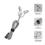 Subblim Cargador de Coche Dual Aluminio 2.4A con Cable 3 en 1 Plata