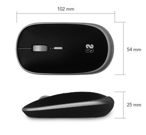 Subblim Ratón Wireless Mini Space Grey 1600 DPI
