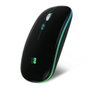 Subblim LED Dual Flat Mouse Black con Bluetooth y Receptor USB, 1600 DPI, Negro