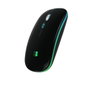 Subblim LED Dual Flat Mouse Black con Bluetooth y Receptor USB, 1600 DPI, Negro