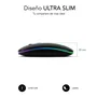Subblim LED Dual Flat Mouse Black