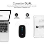 Subblim LED Dual Flat Mouse Black