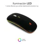 Subblim LED Dual Flat Mouse Black