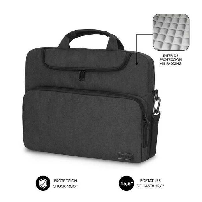 Subblim Maletín Air Padding para Portátiles de 15,6 pulgadas Gris Oscuro Subblim Maletín Air Padding para Portátiles de 15,6 pulgadas Gris Oscuro