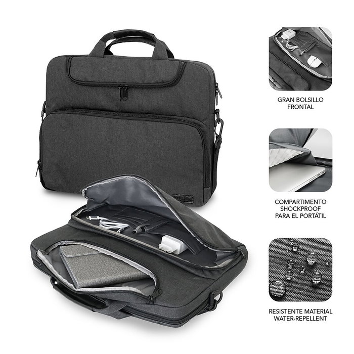 Subblim Maletín Air Padding para Portátiles de 15,6 pulgadas Gris Oscuro Subblim Maletín Air Padding para Portátiles de 15,6 pulgadas Gris Oscuro