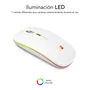 Subblim LED Dual Flat Mouse White