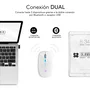 Subblim LED Dual Flat Mouse White
