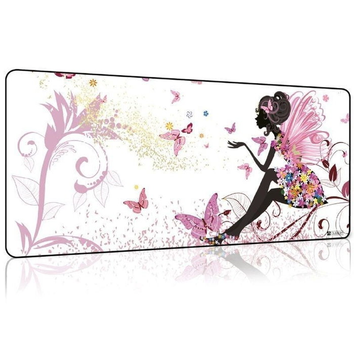 Subblim Alfombrilla de Ratón Hada XL con Mariposas 90x40 cm