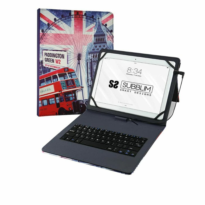 Subblim Keytab USB England Funda con Teclado para Tablet 10,1 pulgadas Subblim Keytab USB England Funda con Teclado para Tablet 10,1 pulgadas