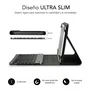 Subblim Keytab Pro Funda con Teclado Bluetooth Gris para Tablet de 10,1 pulgadas