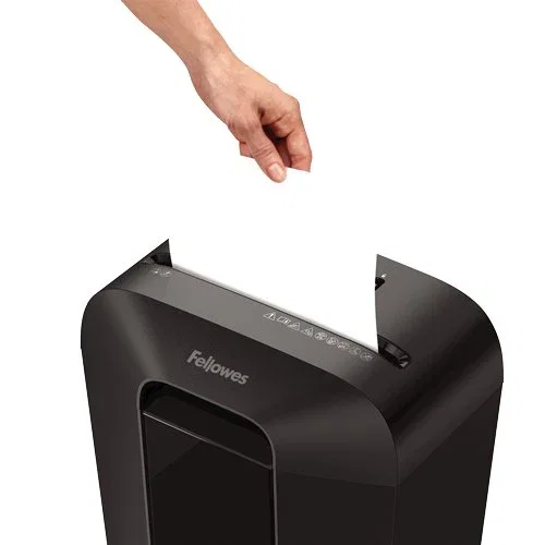 Fellowes Powershred LX70 Destructora de Papel 11 Hojas Corte Partículas P-4 4x40mm, 18L, para Grapas y Tarjetas, Color Negro