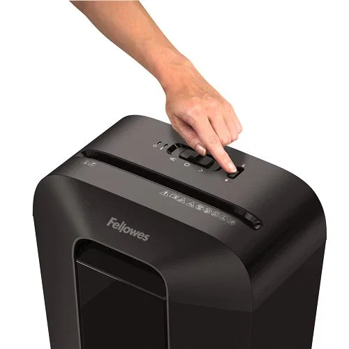 Fellowes Powershred LX70 Destructora de Papel 11 Hojas Corte Partículas P-4 4x40mm, 18L, para Grapas y Tarjetas, Color Negro