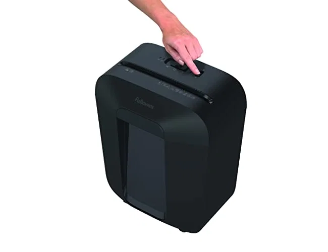 Fellowes LX41M Mini-Cut Destructora de Papel Negra Fellowes LX41M Mini-Cut Destructora de Papel Negra