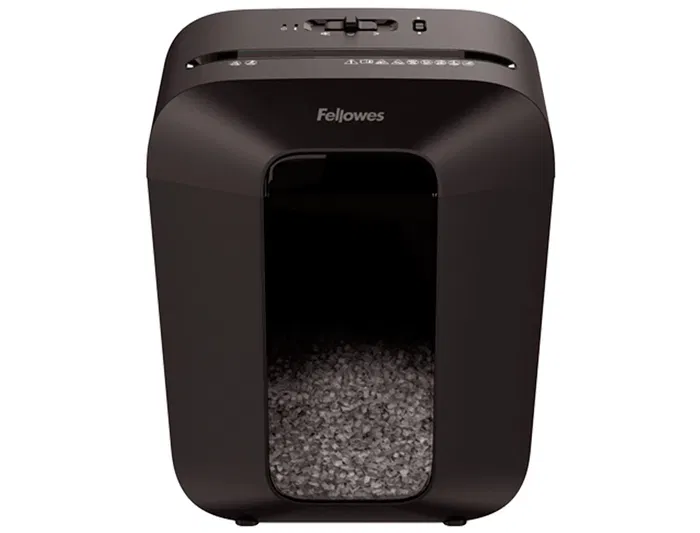 Fellowes LX-41 Destructora de Documentos, Minicorte Seguridad P-4, 8 Hojas, Papelera 17L