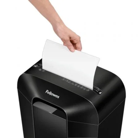 Fellowes LX-41 Destructora de Documentos, Minicorte Seguridad P-4, 8 Hojas, Papelera 17L