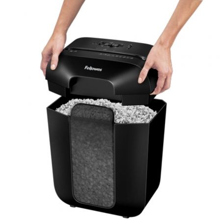 Fellowes LX-41 Destructora de Documentos, Minicorte Seguridad P-4, 8 Hojas, Papelera 17L