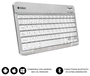 Subblim Smart BT Keyboard Silver Plata/Blanco QWERTY Español