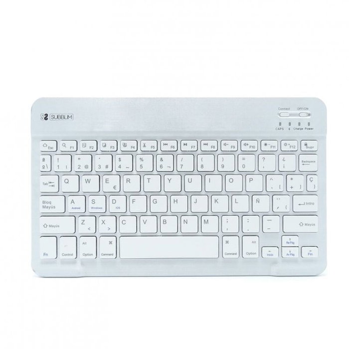 Subblim Smart BT Teclado Inalámbrico Bluetooth Plata
