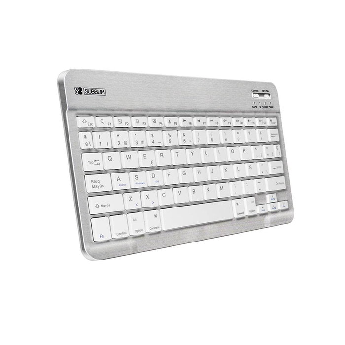 Subblim Smart BT Teclado Inalámbrico Bluetooth Plata