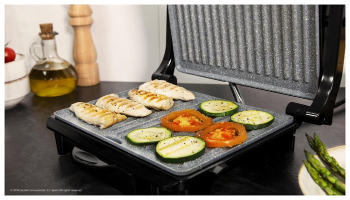 Cecotec Rock'nGrill 1500 Rapid srebrny Cecotec Rock'nGrill 1500 Rapid srebrny
