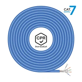 Aisens Bobina de Cable de Red Cat.7 S/FTP AWG23 600 MHz 305m Azul