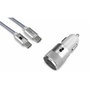 Subblim Cargador de Coche Dual PD20W+QC3.0 con Cable USB C a Lightning Blanco