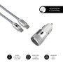 Subblim Cargador de Coche Dual PD20W+QC3.0 con Cable USB C a Lightning Blanco