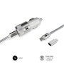 Subblim Cargador de Coche Dual PD20W+QC3.0 con Cable USB C a Lightning Blanco