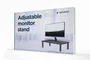 GEMBIRD MS-TABLE-01 Soporte de escritorio para monitor o portátil Negro
