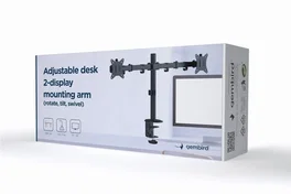 Gembird MA-D2-01 Soporte de Escritorio para Doble Monitor 17-32 Pulgadas Negro