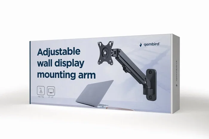GEMBIRD MA-WA1-01 Soporte para Monitor de Pared 27 Pulgadas Negro