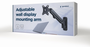 GEMBIRD MA-WA1-01 Soporte para Monitor de Pared de 27'' Negro