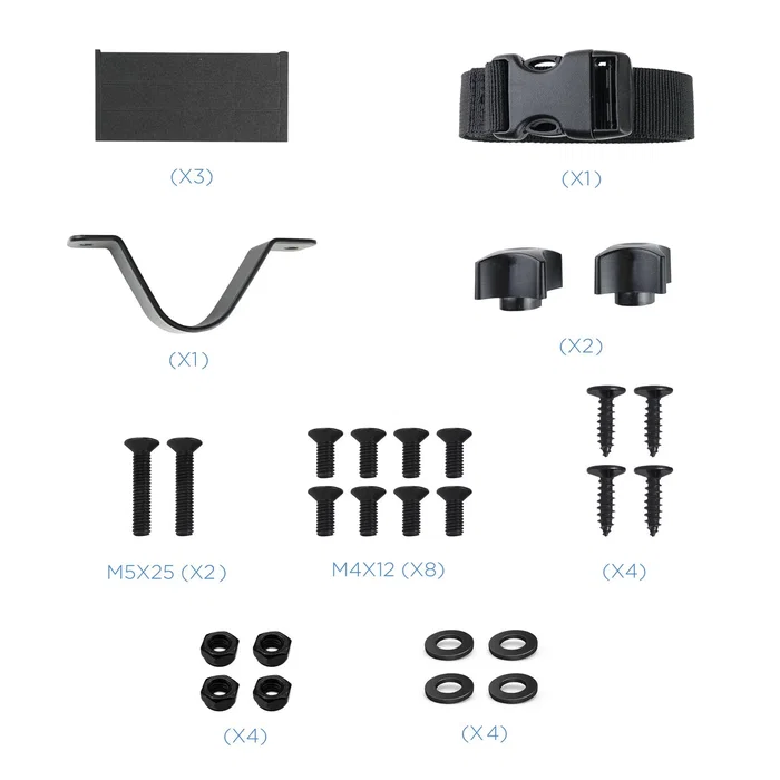 Tooq TCCH0001-B Soporte VESA para Mini PC, 4 Opciones de Montaje, 5 kg Máximo, Compatible VESA 50x50 75x75 100x100, Negro