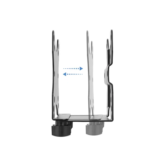 Tooq TCCH0001-B Soporte VESA para Mini PC, 4 Opciones de Montaje, 5 kg Máximo, Compatible VESA 50x50 75x75 100x100, Negro