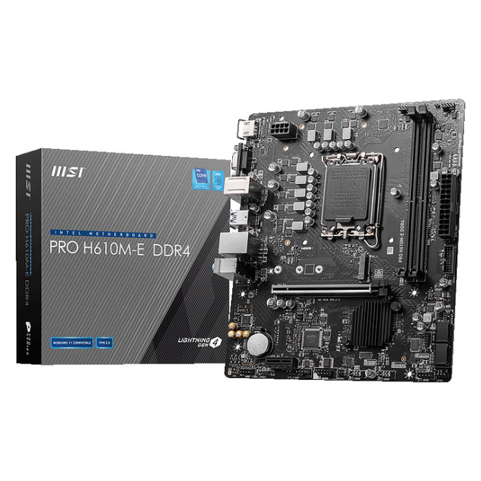 MSI PRO H610M-E DDR4 Micro ATX