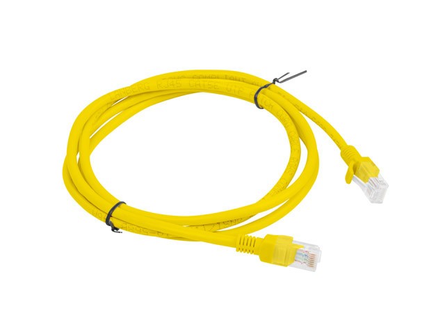 Lanberg Cable Red Latiguillo Cat.6 U/UTP No Apantallado Amarillo 150cm