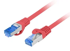 Lanberg PCF6A-10CC Cable de Red Ethernet 5 m Cat6a S/FTP, 10 Gbit/s, CCA, LSZH, Rojo