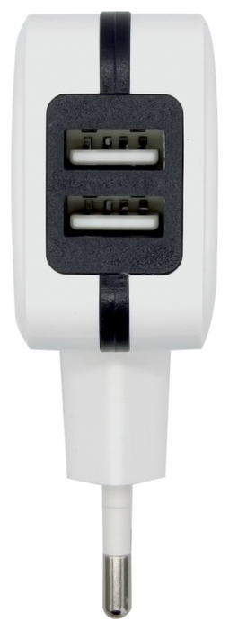 Aisens Cargador USB 17W 5V/3.4A con 2 Puertos USB y Control AI, Blanco Aisens Cargador USB 17W 5V/3.4A con 2 Puertos USB y Control AI, Blanco