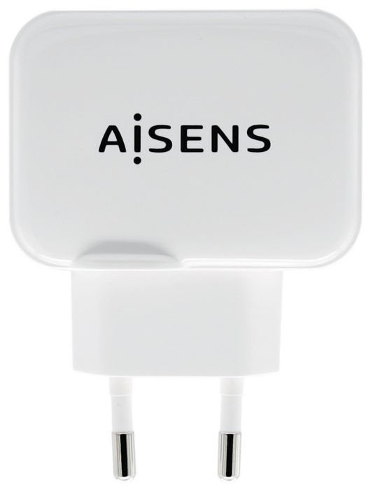Aisens Cargador USB 17W 5V/3.4A con 2 Puertos USB y Control AI, Blanco Aisens Cargador USB 17W 5V/3.4A con 2 Puertos USB y Control AI, Blanco