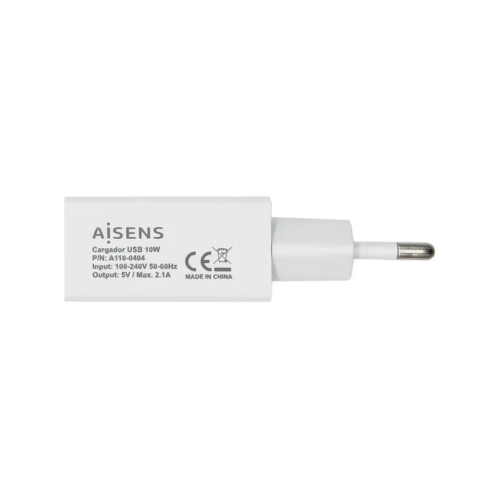 AISENS Cargador USB 10W Blanco A110-0404