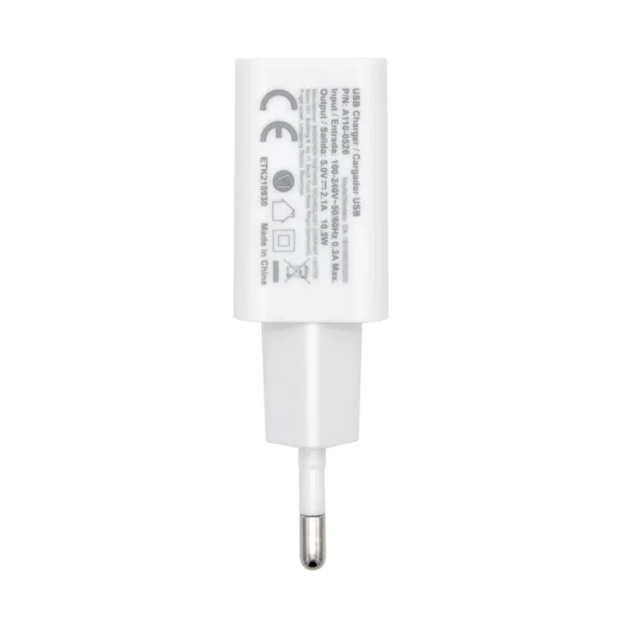 AISENS Cargador USB 10W Alta Eficiencia Blanco A110-0526