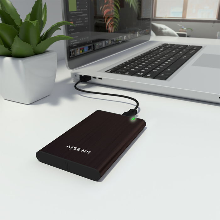 Aisens Caja Externa 2.5 Pulgadas ASE-2525BWN Marrón