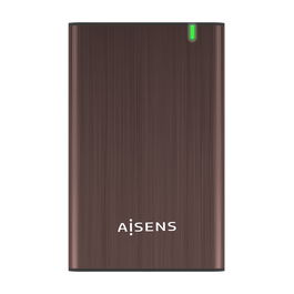 AISENS CAJA EXTERNA 2,5" ASE-2525BWN 9.5MM SATA A USB 3.0/USB3.1 GEN1, MARRON