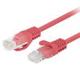 Lanberg Latiguillo Cable de Red Cat.6 UTP CCA, 7.5 Metros Rojo, para Ethernet, 250 MHz, AWG 26