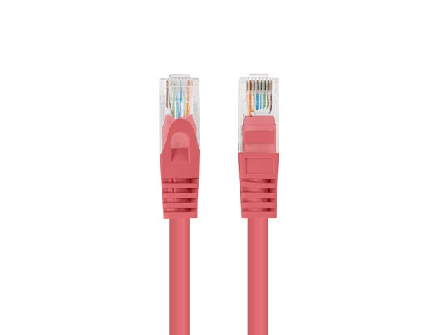 Lanberg Latiguillo Cable de Red Cat.6 UTP CCA, 7.5 Metros Rojo, para Ethernet, 250 MHz, AWG 26