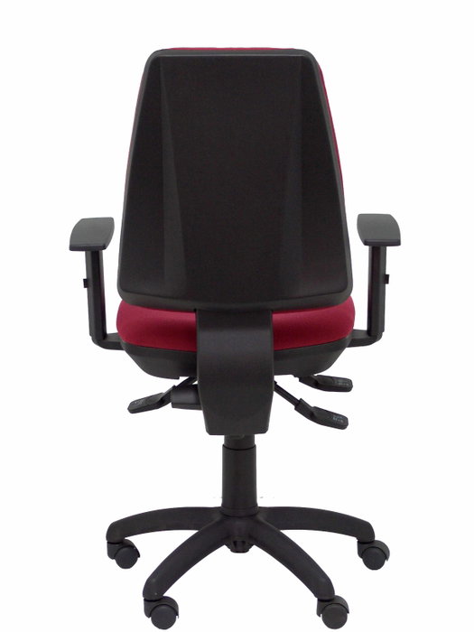 PIQUERAS Y CRESPO Silla Elche S Bali color granate con brazos regulables
