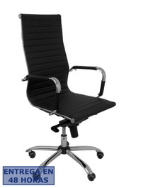 Piqueras y Crespo Sillón Madroño en Símil Piel Negro