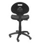 Piqueras y Crespo Silla de Oficina Ergonómica en Poliuretano Inyectado Negro