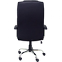Piqueras Y Crespo Silla de Oficina Guadalimar Similpiel Negro, con Mecanismo Basculante, Brazos Fijos, Base Cromada, Para hasta 120 kg, 280DBSPNE